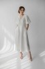 amber linen. Marbella elegantiška lininė suknelė 