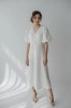 amber linen. Marbella elegantiška lininė suknelė 
