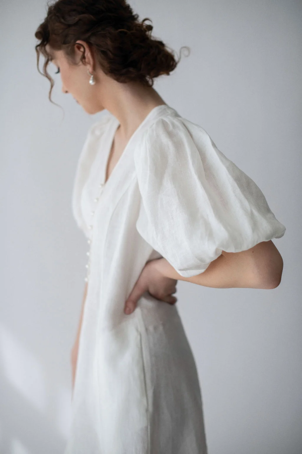 amber linen. Marbella lininė suknelė 