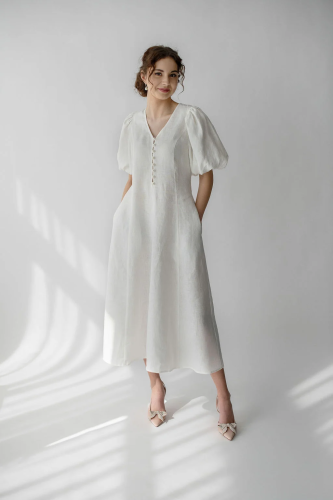amber linen. Marbella lininė suknelė 