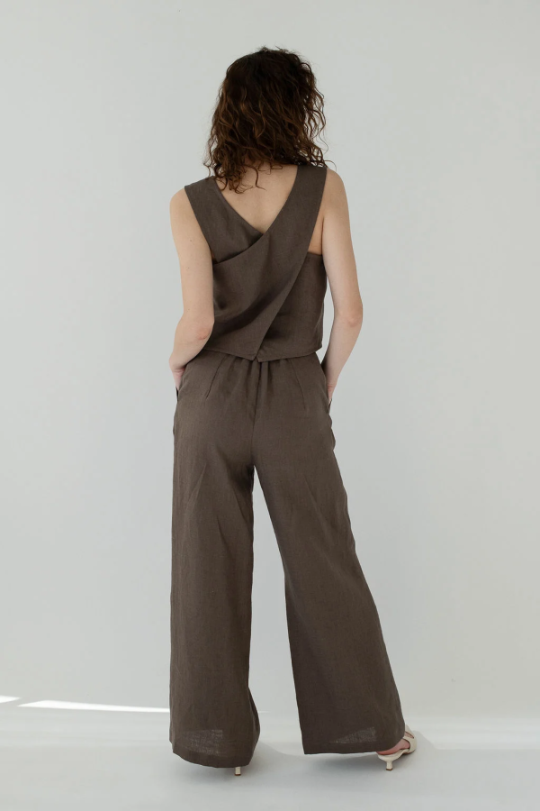 amber linen. RIVIERA lininės kelnės