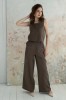 amber linen. RIVIERA plačios lininės kelnės 