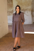 AMBER LINEN. Sarah midi lininė suknelė