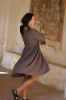 AMBER LINEN. Sarah midi lininė suknelė
