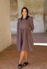 amber linen. Sarah midi lininė suknelė