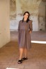 amber linen. Sarah midi lininė suknelė