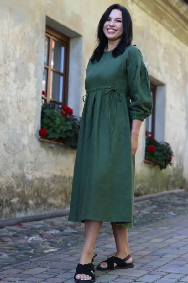 amber linen. VERONA suknelė