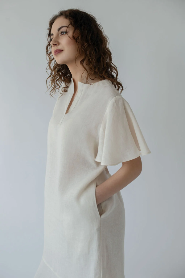 Amber linen. VIVIAN lininė suknelė