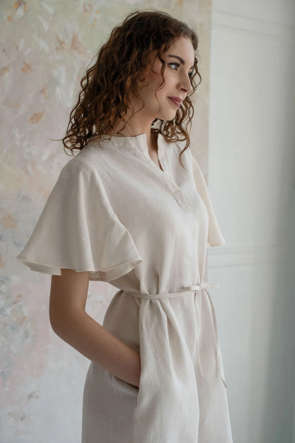 Amber linen. VIVIAN lininė suknelė