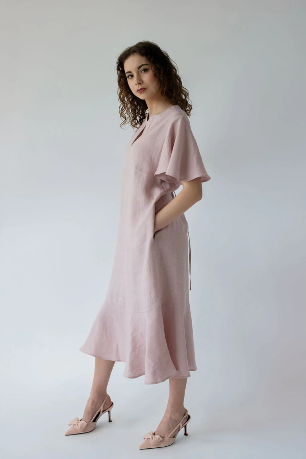 Amber linen. VIVIAN lininė suknelė