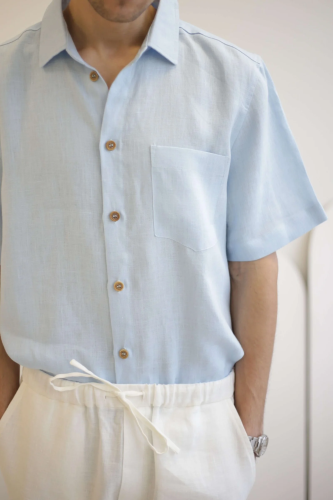 amber linen. Vyriški lininiai marškiniai HAVANA 