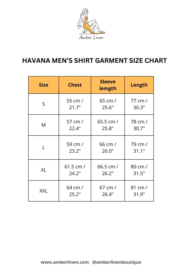 amber linen. Vyriški lininiai marškiniai HAVANA