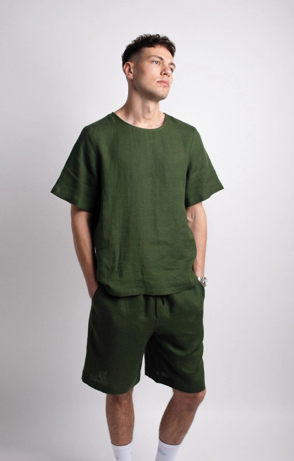 amber linen. Vyriški lininiai šortai MIAMI