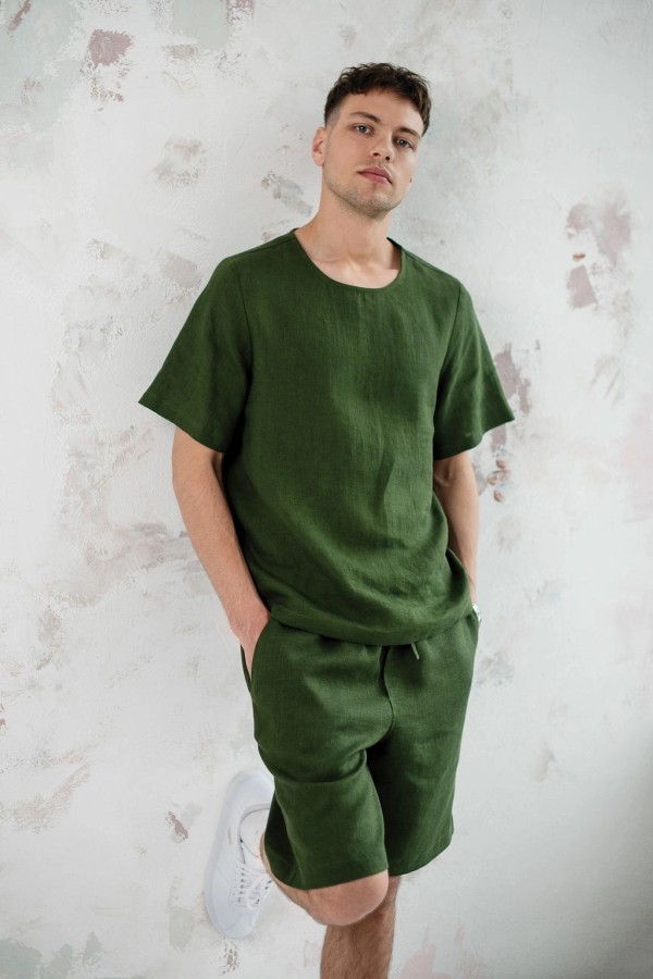 amber linen. Vyriški lininiai šortai MIAMI