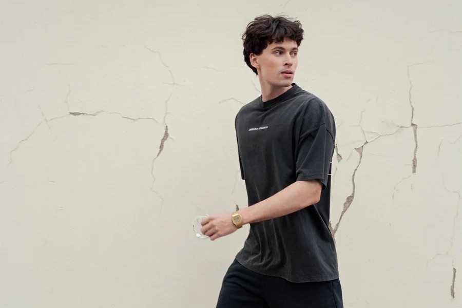 arelo. Dolce Far Niente Marškinėliai Vintage Juoda arelo. Dolce Far Niente Marškinėliai Vintage Juoda