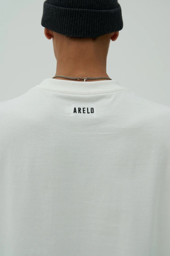 Arelo. Marškinėliai Balta Juoda Arelo. Marškinėliai Balta Juoda