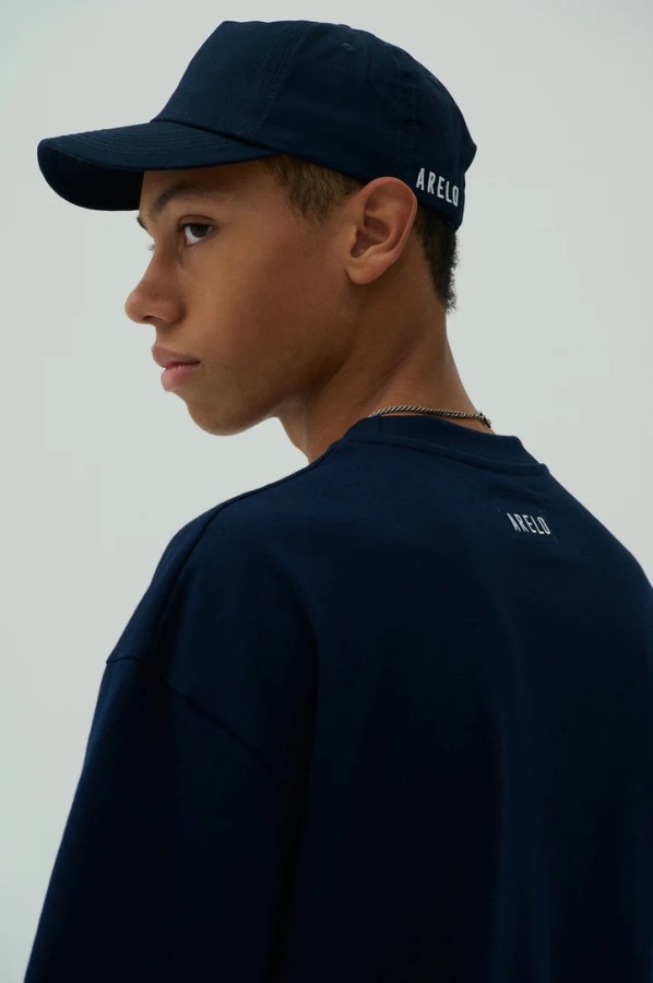 arelo. Marškinėliai Mėlyna Balta