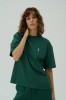 arelo. Marškinėliai moterims Žalia Balta