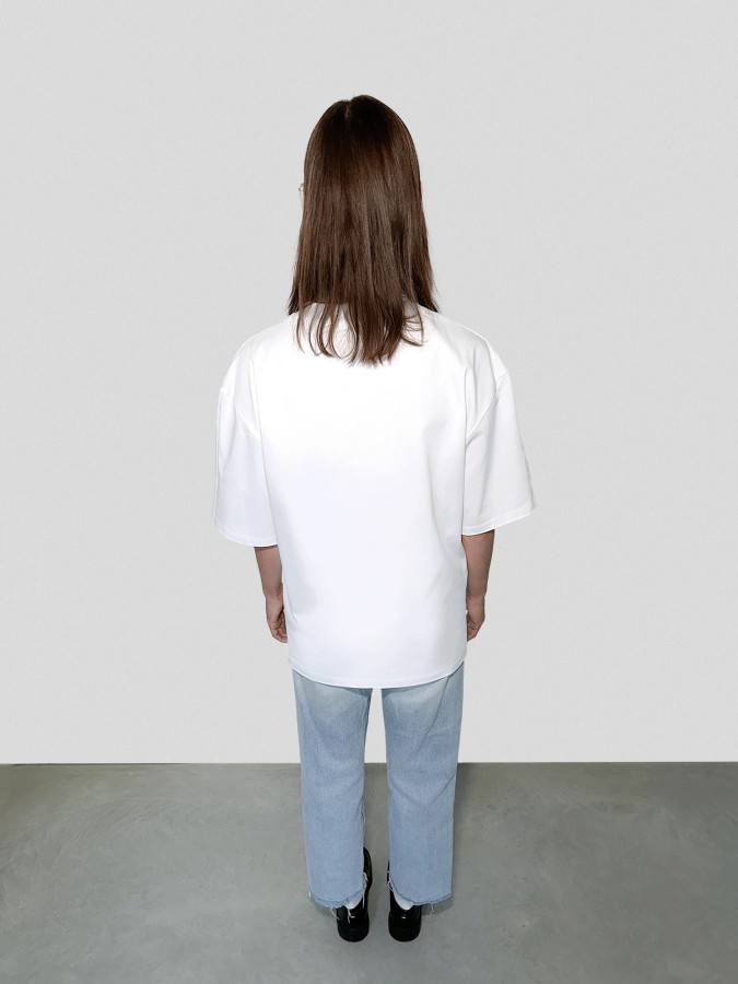 atletika. unisex balti melsvi marškinėliai