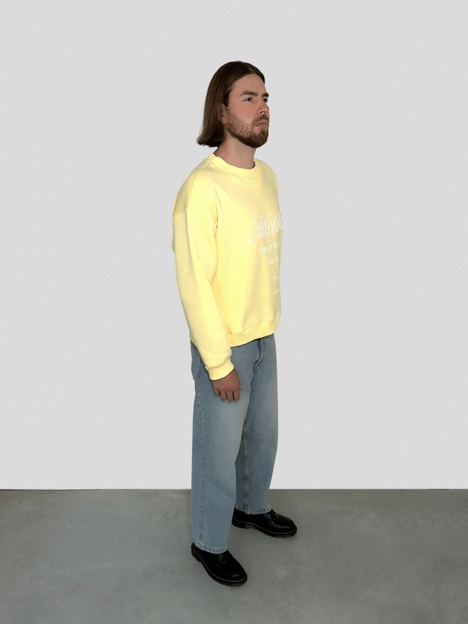 atletika. unisex VINTAGE Džemperis geltonas atletika. unisex VINTAGE Džemperis geltonas