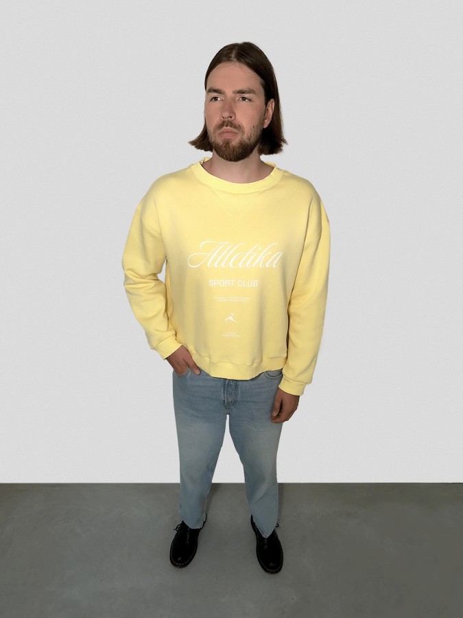 atletika. unisex VINTAGE Džemperis geltonas atletika. unisex VINTAGE Džemperis geltonas