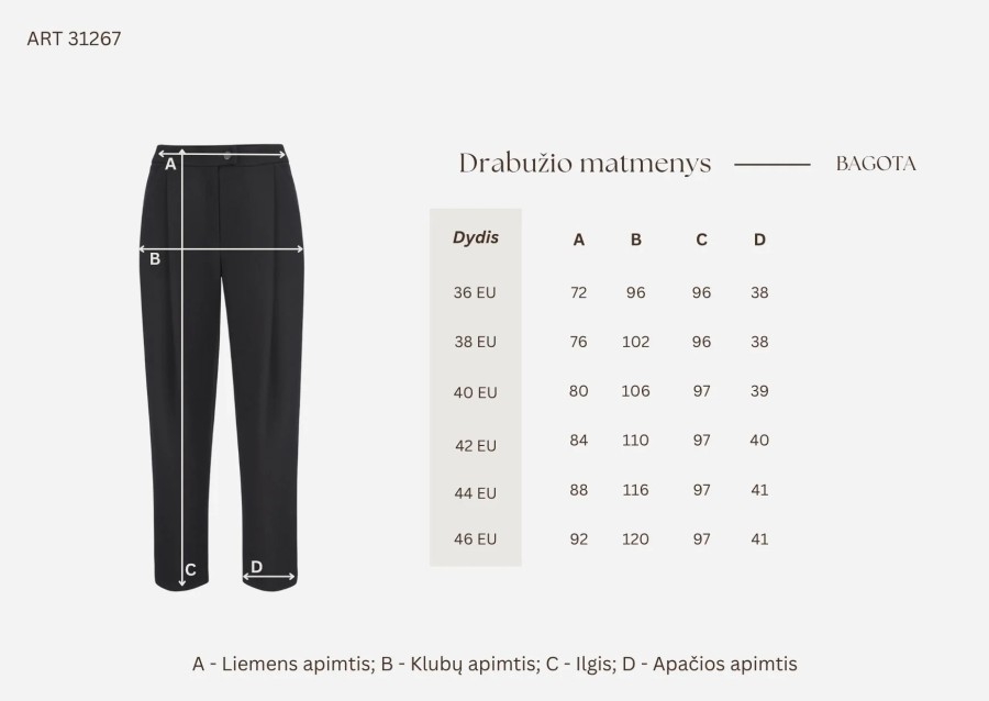 bagota. JUODOS KELNĖS