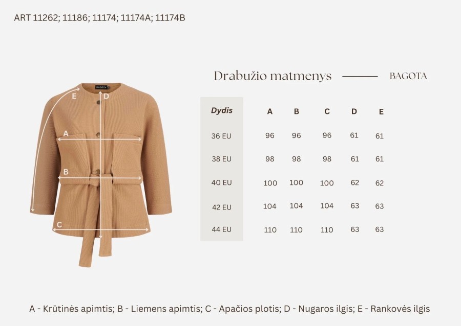 Bagota. TRIKOTAŽINIS ŠVARKAS SU DIRŽU IR KIŠENĖMIS 