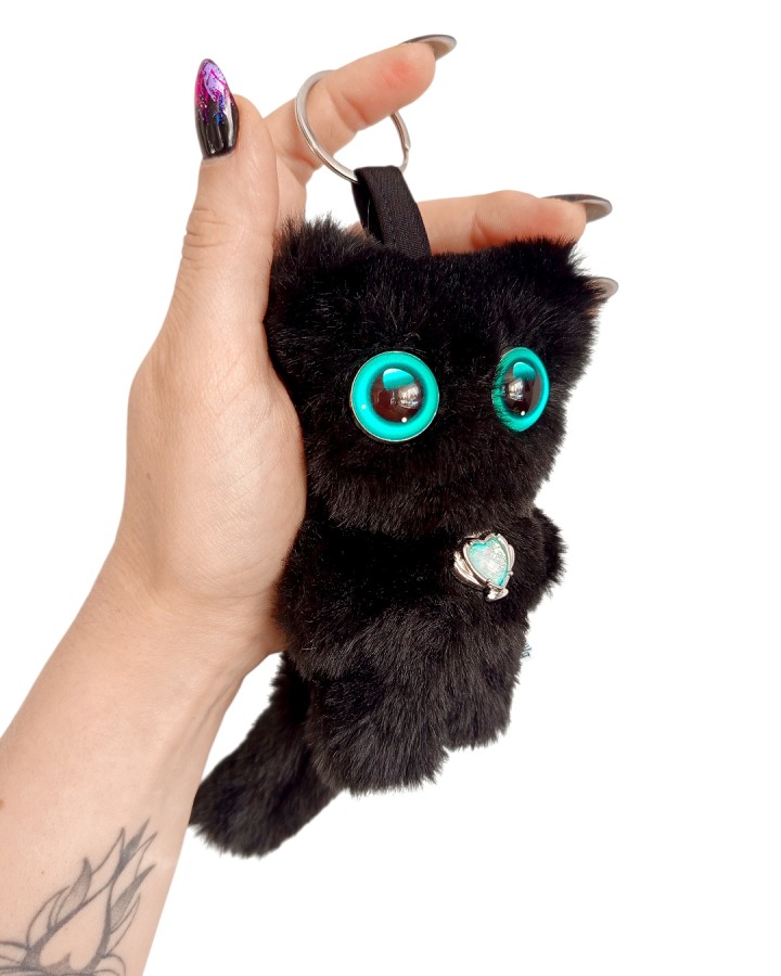 Baibokynas. Juodas katinėlis pakabukas Baibokynas. Juodas katinėlis pakabukas