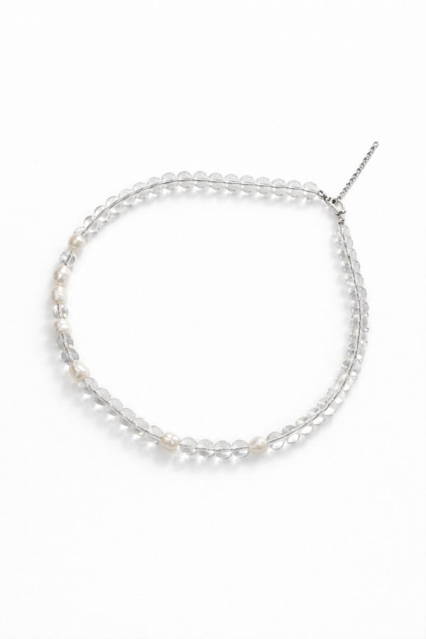 cute little things. stiklo vėrinys su perlais 