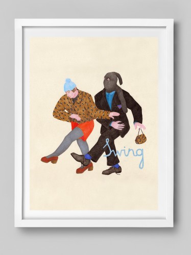 daukante. Swing print