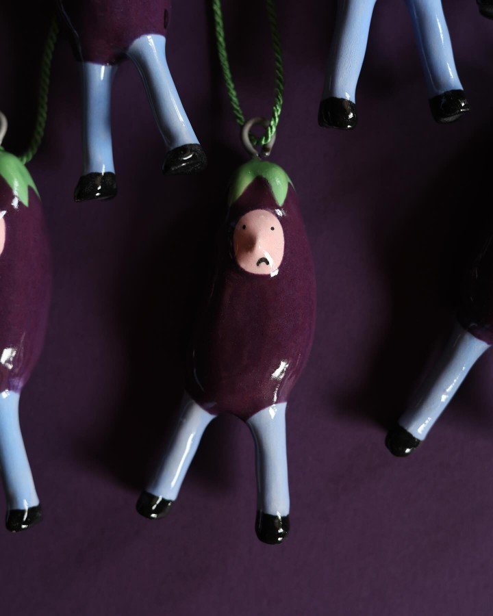 DAUKANTE. Namų papuošimas baklažanas