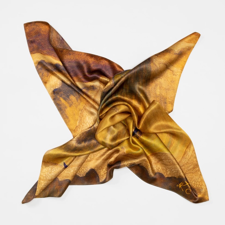 donum. Šilkinė skarelė - Jūros sonata 68x68