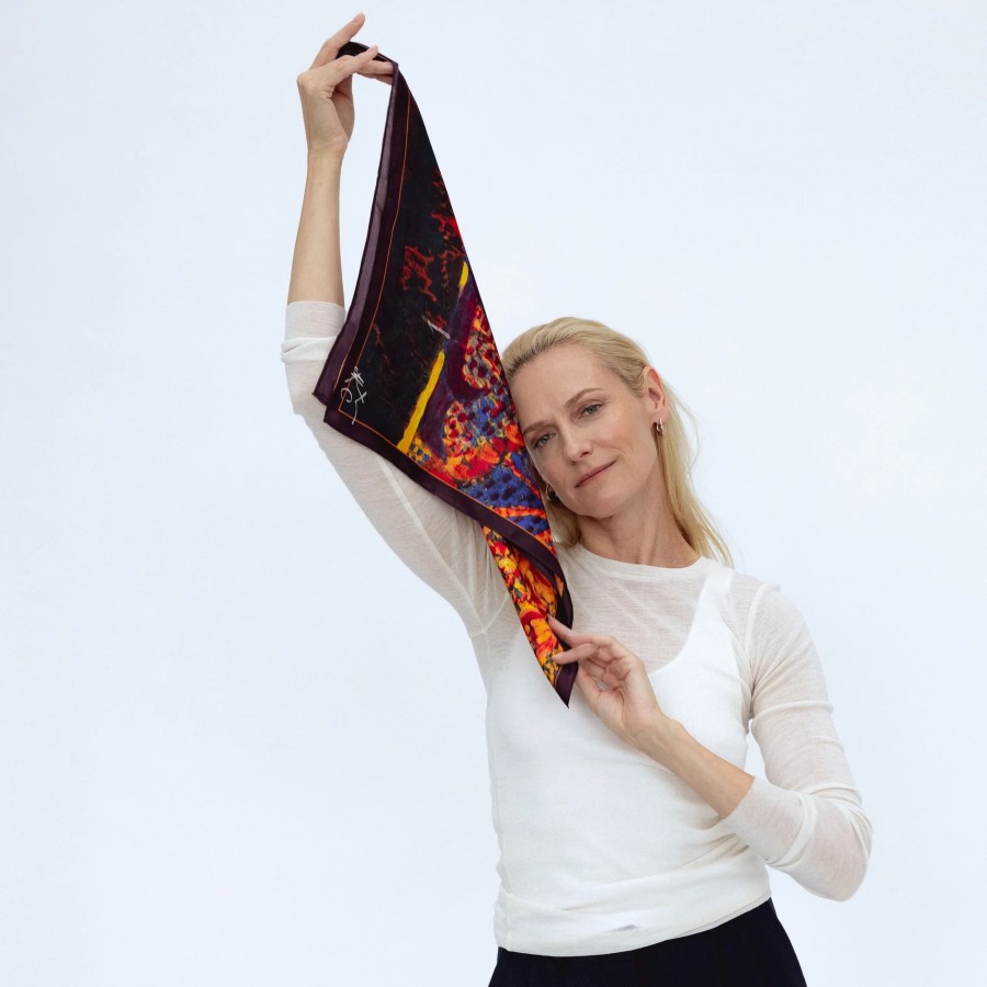 Donum. Šilkinė skarelė - Laivai | 68x68 Donum. Šilkinė skarelė - Laivai | 68x68