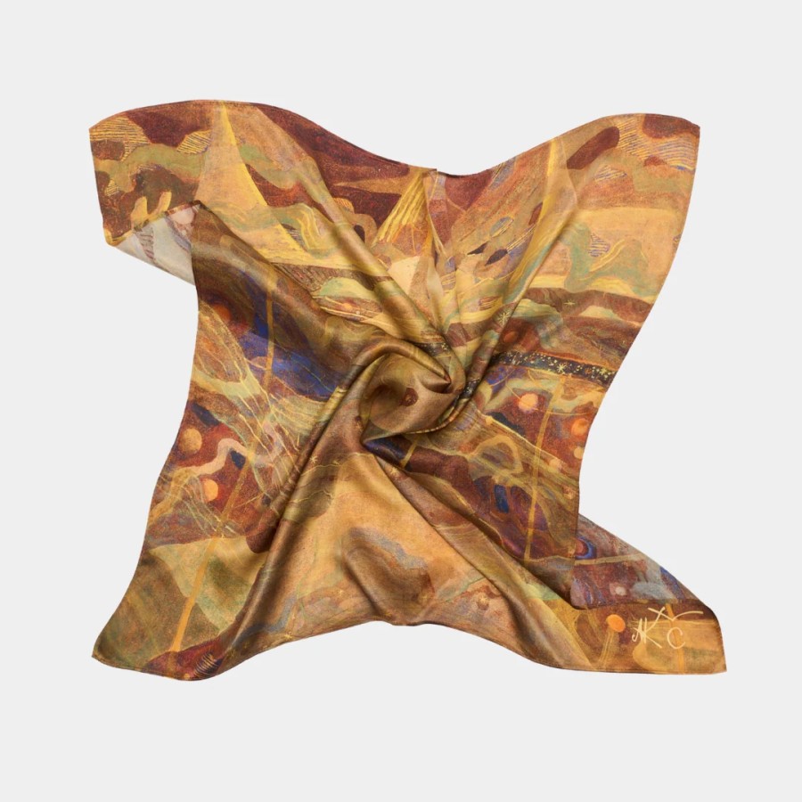 DONUM. Šilkinė skarelė Žvaigždžių sonata | 68x68 