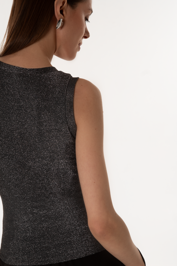 dzen. sidabro Marškinėliai be rankovių