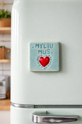 ERNESTA CERAMICS. magnetukas myliu mus