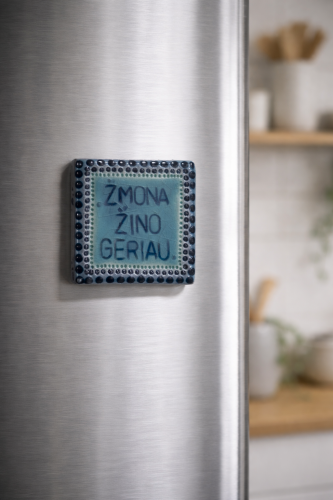 ERNESTA CERAMICS. magnetukas žmona žino geriau 