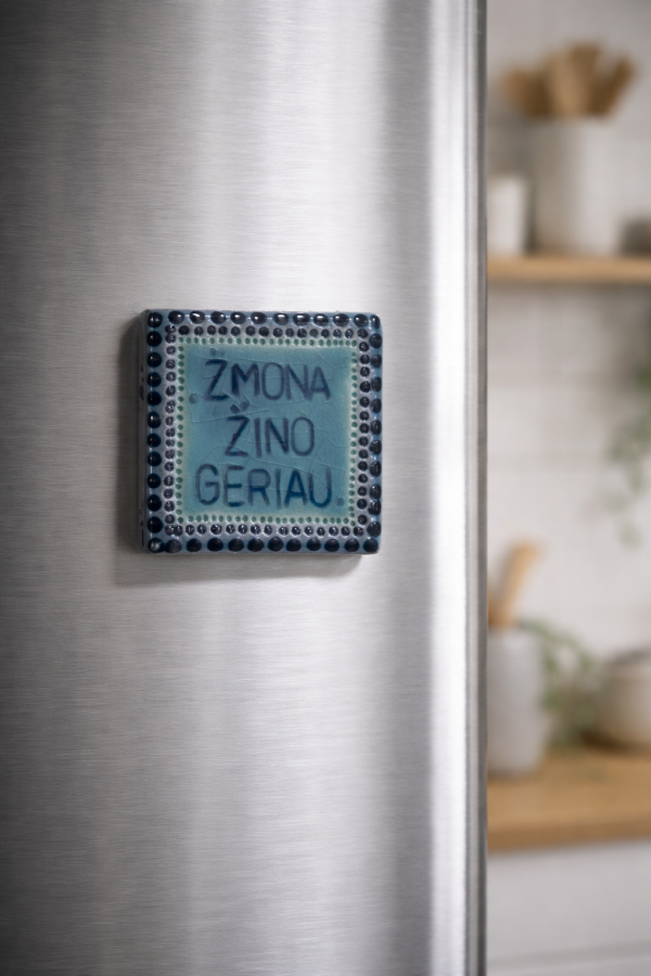 ERNESTA CERAMICS. magnetukas žmona žino geriau 