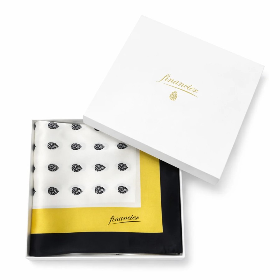 Financier. Šilkinė skarelė Gold