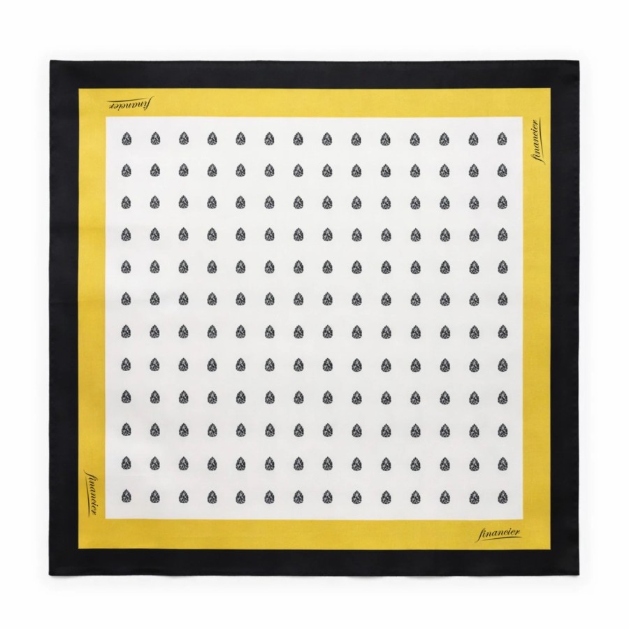 Financier. Šilkinė skarelė Gold