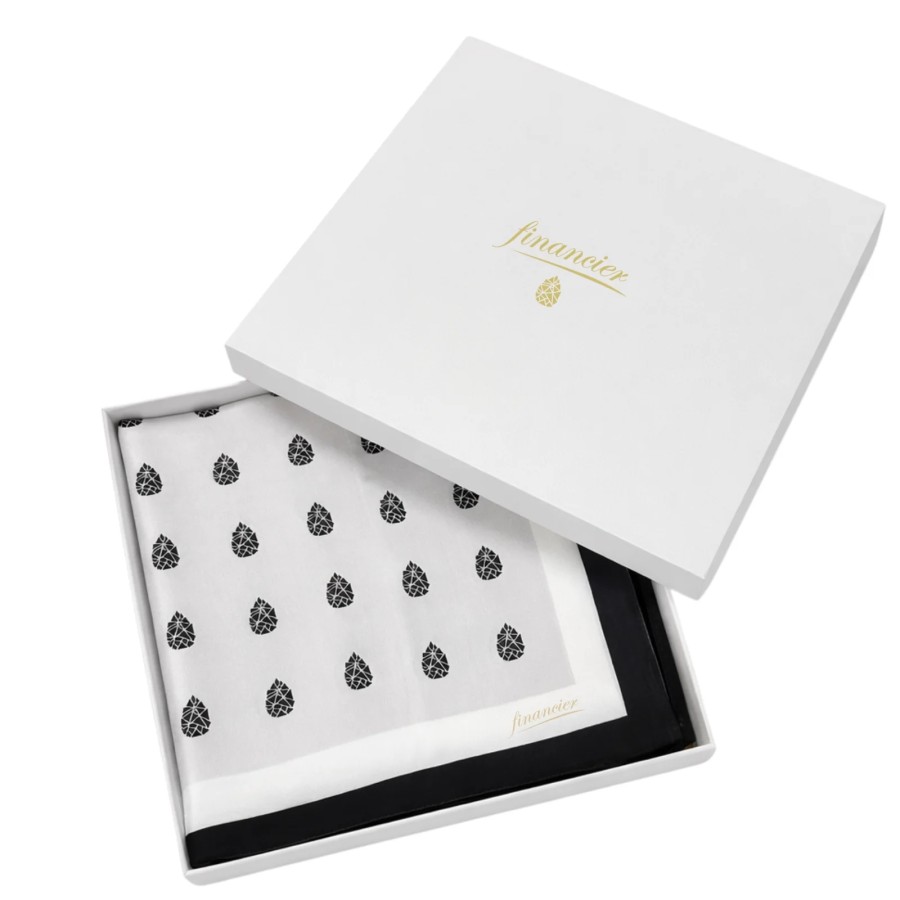 Financier. Šilkinė skarelė Silver