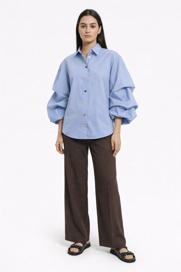 Go Mante. marškiniai žydri 