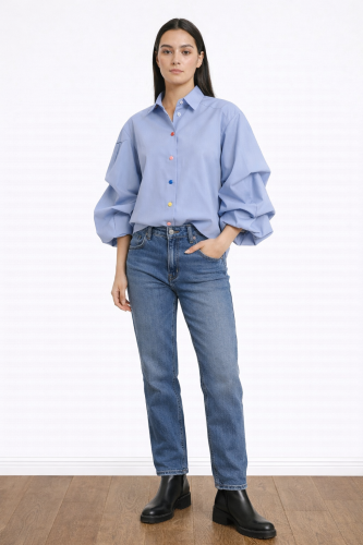 Go Mante. marškiniai žydri 