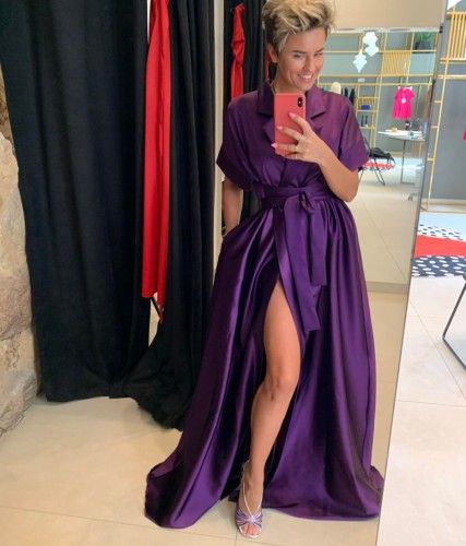 Go mante. suknelė raudona