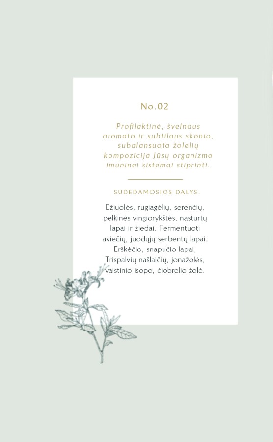 Herbariumas. Arbata IMUNO Herbariumas. Arbata IMUNO
