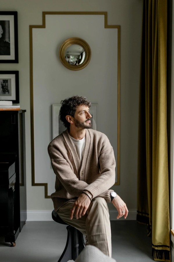 knoto. vyriškas merino vilnos megztinis