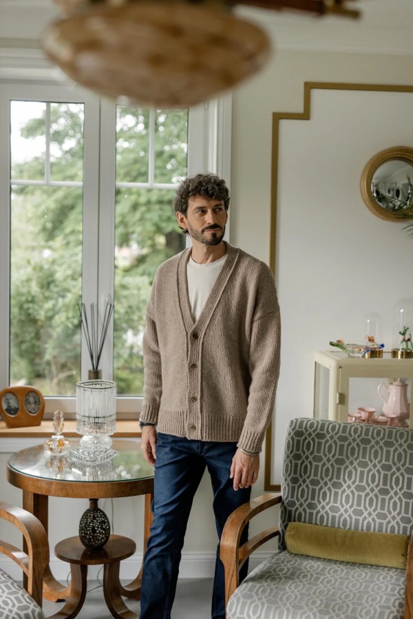 knoto. vyriškas merino vilnos megztinis