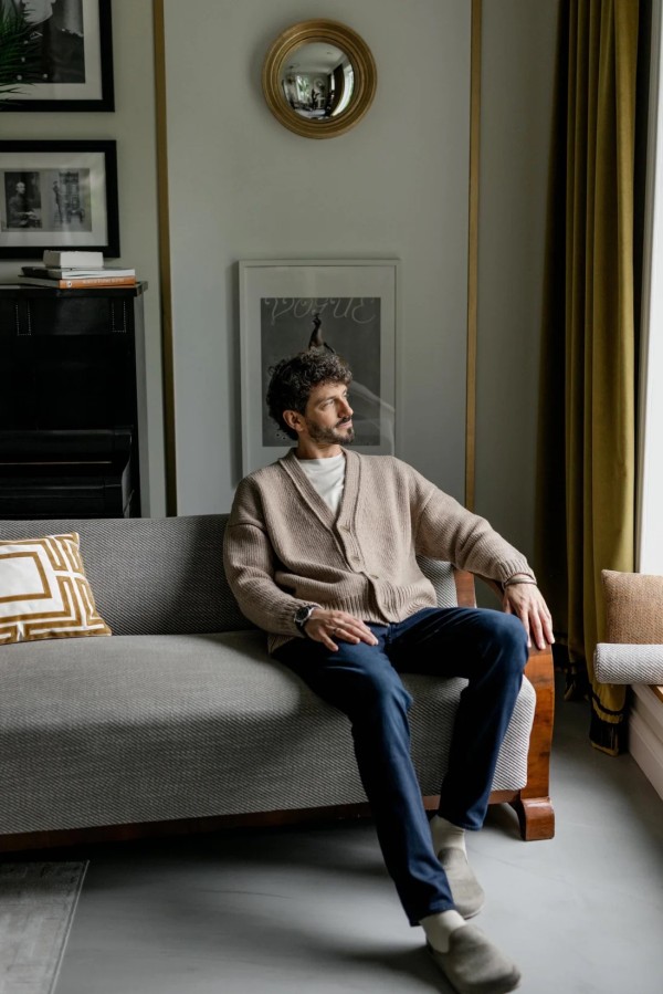 knoto. vyriškas merino vilnos megztinis