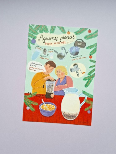 Justina Česnauskaitė. Atvirlaiškis aguonų pienas