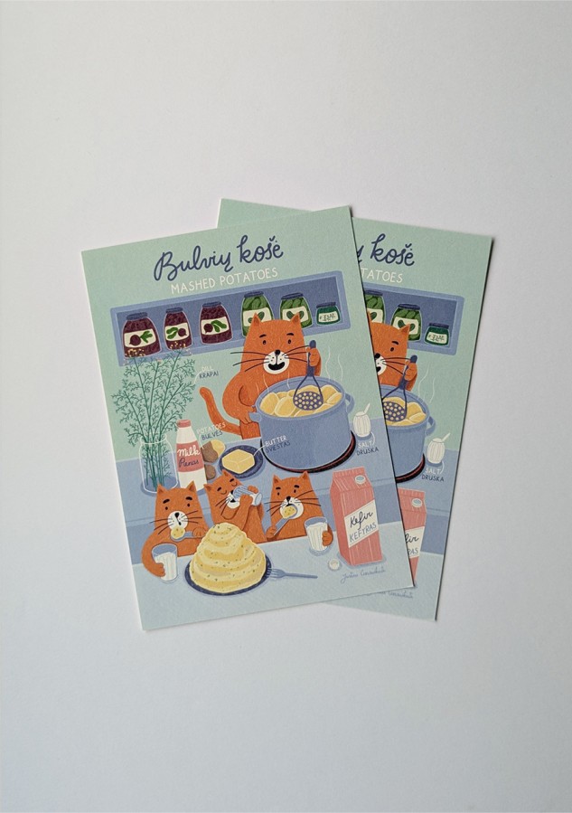 Justina Česnauskaitė. Atvirlaiškis bulvių košė